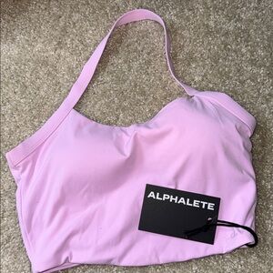 Alphalete Pink Halter Neck Top L